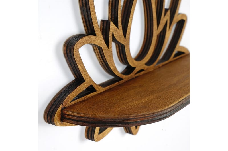 Nagaji Vägghylla 33 cm - Valnöt - Förvaring - Hyllor - Vägghylla