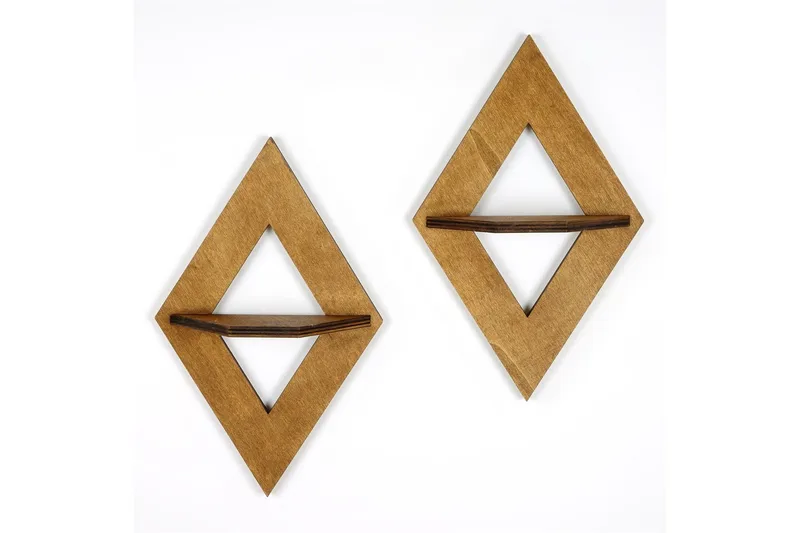 Nagaji Vägghylla 38 cm - Valnöt - Förvaring - Hyllor - Vägghylla