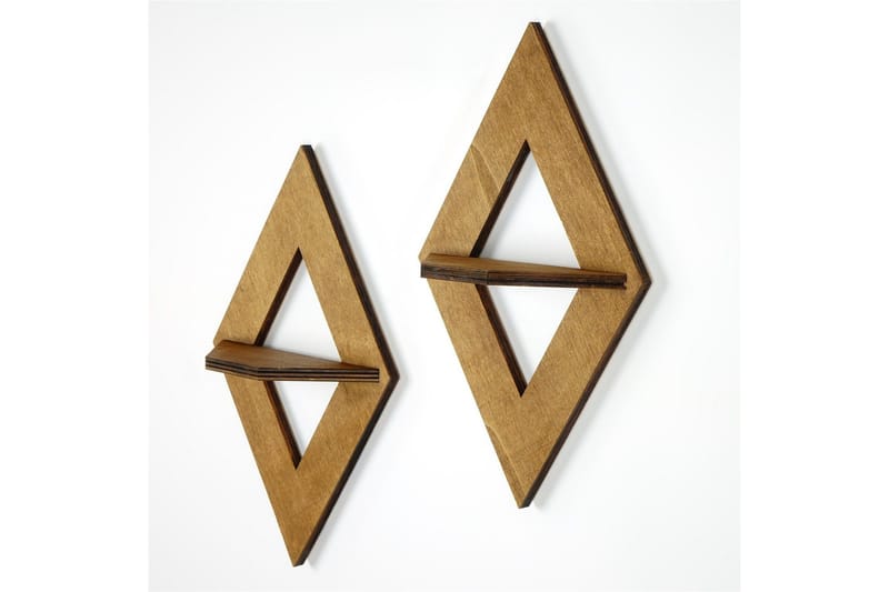 Nagaji Vägghylla 38 cm, Valnöt