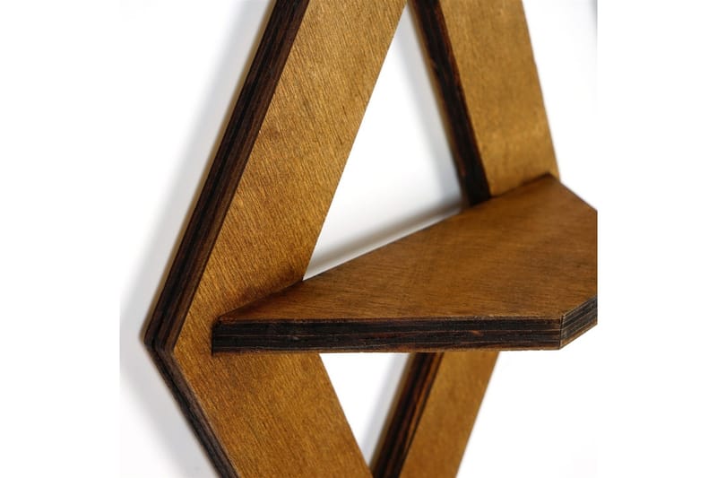 Nagaji Vägghylla 38 cm - Valnöt - Förvaring - Hyllor - Vägghylla