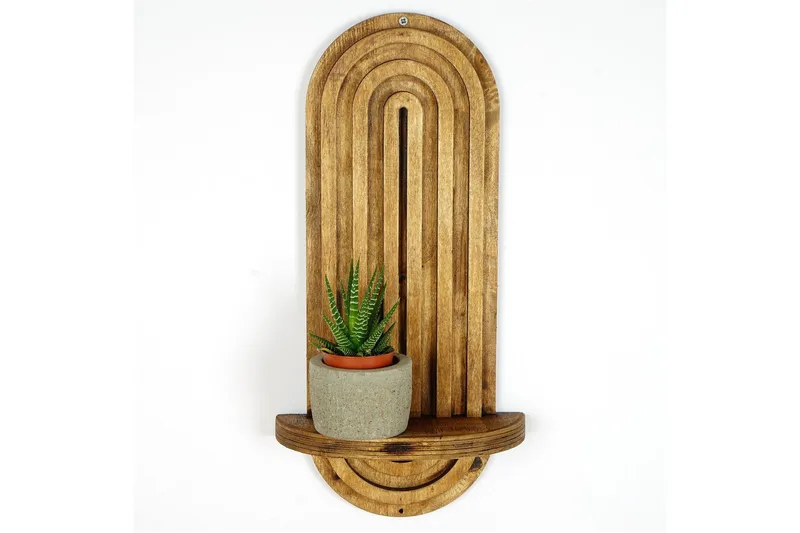 Nagaji Vägghylla 40 cm - Valnöt - Förvaring - Hyllor - Vägghylla