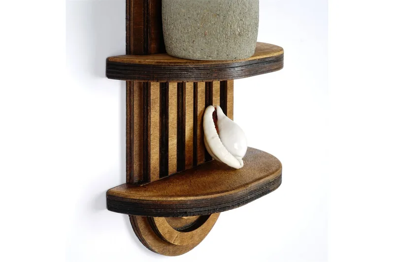 Nagaji Vägghylla 40 cm - Valnöt - Förvaring - Hyllor - Vägghylla