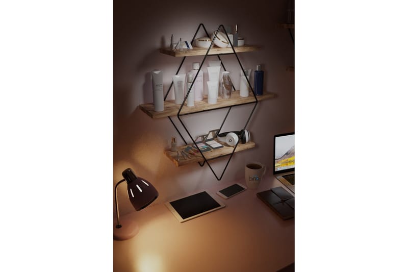 Rambabu Vägghylla 70 cm - Guld/Svart - Förvaring - Hyllor - Vägghylla