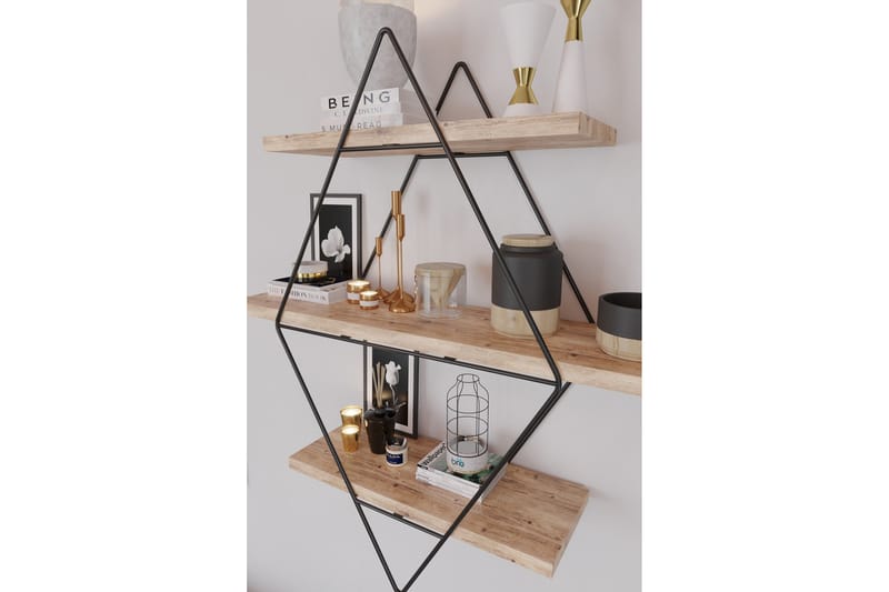 Rambabu Vägghylla 70 cm Guld/Svart - Förvaring - Hyllor - Vägghylla