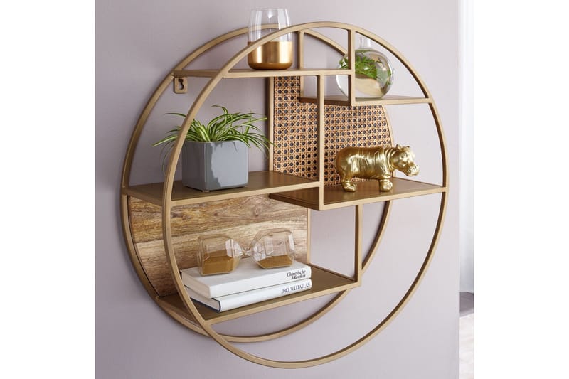 Tultered hylla - Brun - Förvaring - Hyllor - Vägghylla