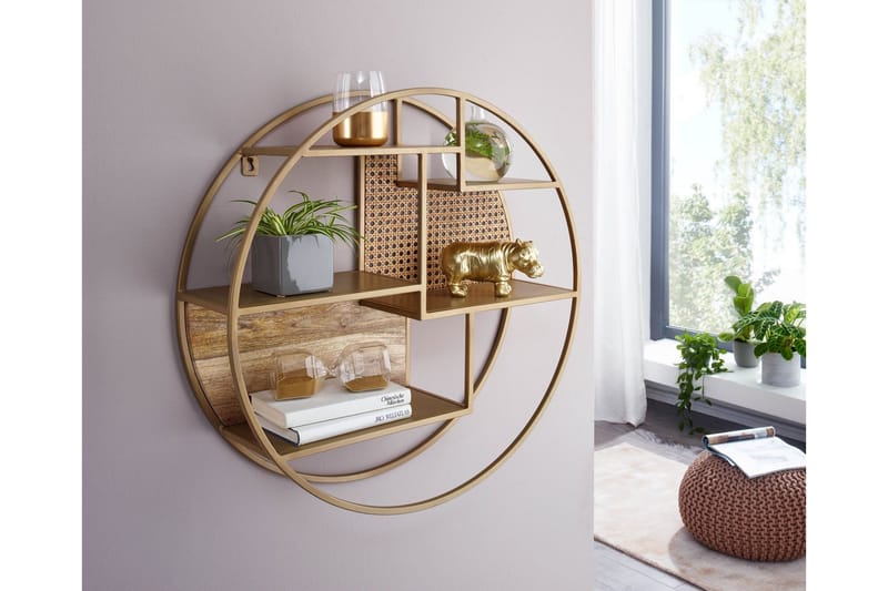 Tultered hylla - Brun - Förvaring - Hyllor - Vägghylla