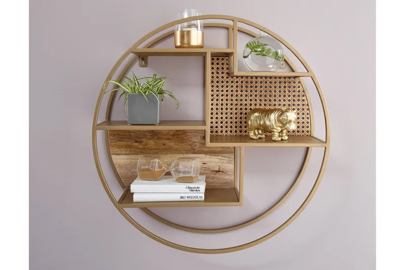 Tultered hylla - Brun - Förvaring - Hyllor - Vägghylla