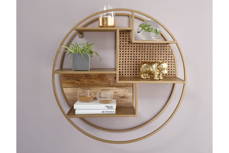 Tultered hylla - Brun - Förvaring - Hyllor - Vägghylla