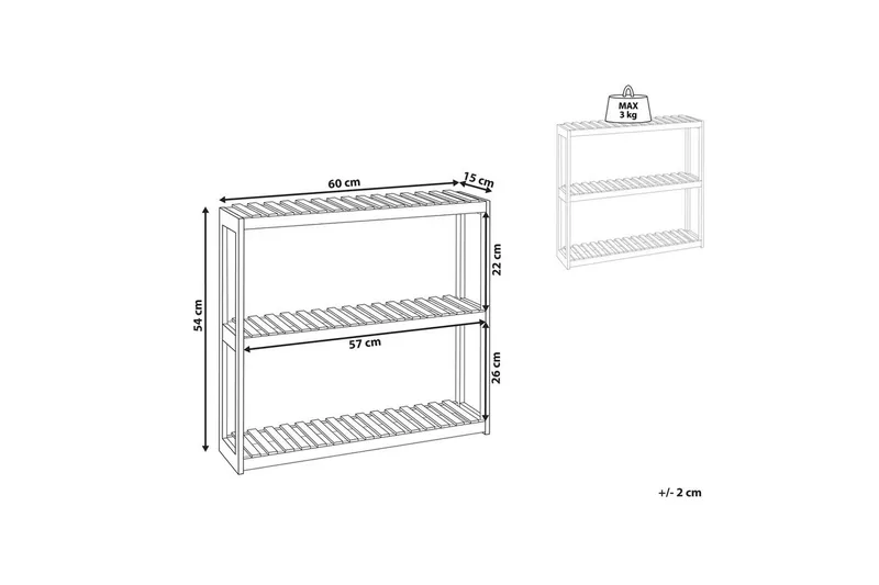 Vägghylla Paducah - Förvaring - Hyllor - Badrumshylla