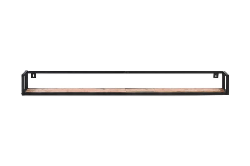 Vägghyllor 2 st 160 cm massivt återvunnet trä - Vit - Förvaring - Köksförvaring - Kökshylla