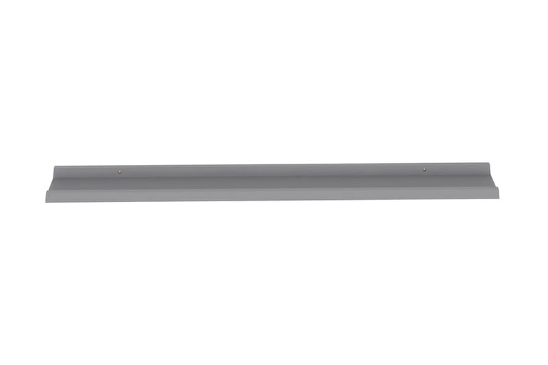 Vägghyllor 2 st grå 115x9x3 cm - Grå - Förvaring - Köksförvaring - Kökshylla
