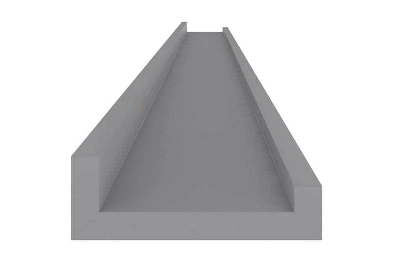 Vägghyllor 2 st grå 115x9x3 cm - Grå - Förvaring - Köksförvaring - Kökshylla