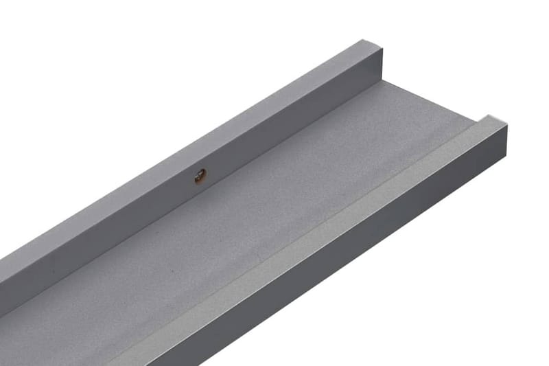 Vägghyllor 2 st grå 115x9x3 cm - Grå - Förvaring - Köksförvaring - Kökshylla