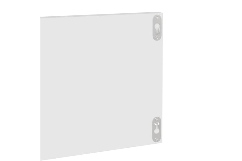 Vägghyllor 2 st vit 80x11,5x18 cm spånskiva - Vit - Förvaring - Köksförvaring - Kökshylla