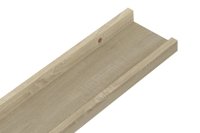 Vägghyllor 4 st sonoma-ek 60x9x3 cm - Ek - Förvaring - Köksförvaring - Kökshylla