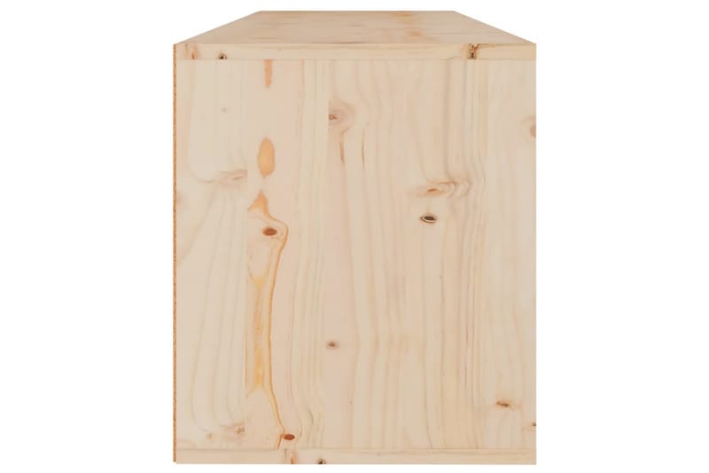 Väggskåp 100x30x35 cm massiv furu - Brun - Kökshylla - Vägghylla