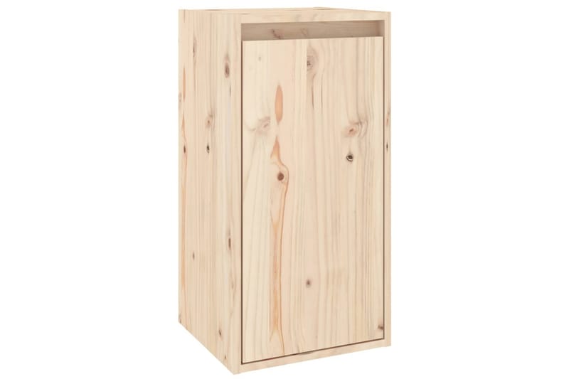 Väggskåp 2 st 30x30x60 cm massiv furu - Brun - Förvaring - Köksförvaring - Kökshylla