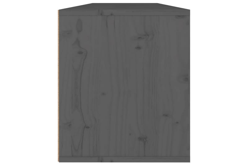 Väggskåp 2 st 60x30x35 cm massiv furu grå - Grå - Förvaring - Köksförvaring - Kökshylla