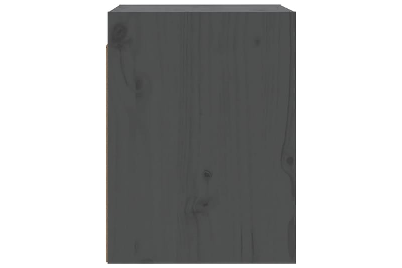 Väggskåp 2 st grå 30x30x40 cm massiv furu - Grå - Kökshylla - Vägghylla