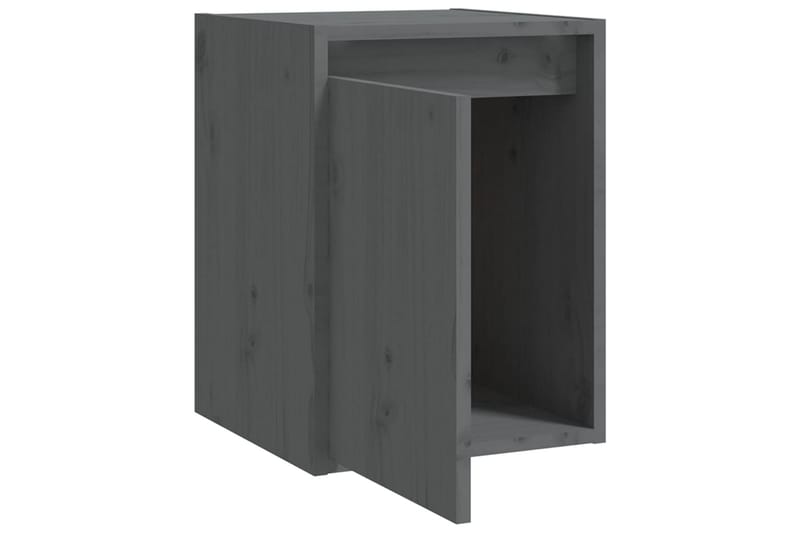 Väggskåp 2 st grå 30x30x40 cm massiv furu - Grå - Förvaring - Köksförvaring - Kökshylla