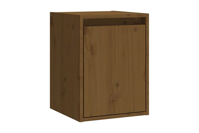 Väggskåp 2 st honungsbrun 30x30x40 cm massiv furu - Honung - Förvaring - Köksförvaring - Kökshylla