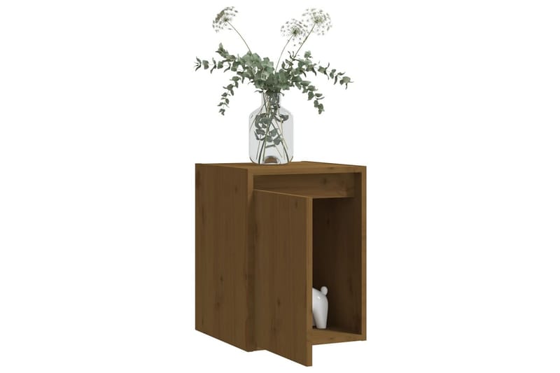 Väggskåp 2 st honungsbrun 30x30x40 cm massiv furu - Honung - Förvaring - Köksförvaring - Kökshylla