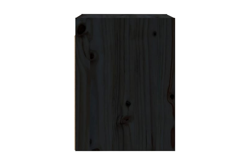 Väggskåp 2 st svart 30x30x40 cm massiv furu - Svart - Förvaring - Köksförvaring - Kökshylla