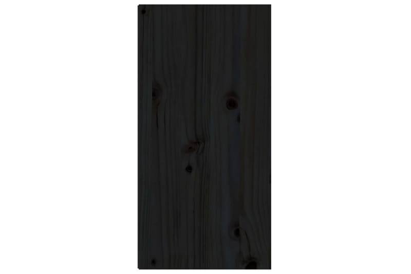 Väggskåp 2 st svart 30x30x60 cm massiv furu - Svart - Förvaring - Köksförvaring - Kökshylla