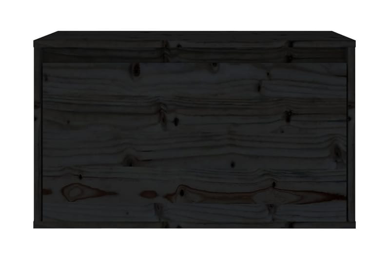 Väggskåp 60x30x35 cm massiv furu svart - Svart - Kökshylla - Vägghylla