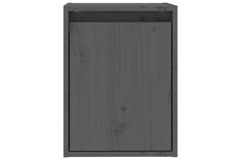 Väggskåp grå 30x30x40 cm massiv furu - Grå - Förvaring - Köksförvaring - Kökshylla
