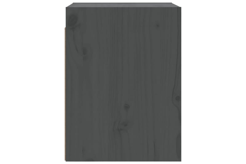 Väggskåp grå 30x30x40 cm massiv furu - Grå - Kökshylla - Vägghylla
