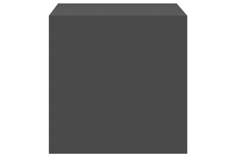 Väggskåp grå 37x37x37 cm spånskiva - Grå - Kökshylla - Vägghylla