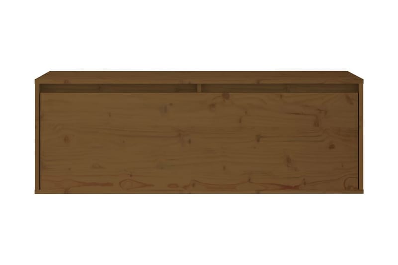 Väggskåp honungsbrun 100x30x35 cm massiv furu - Honung - Förvaring - Köksförvaring - Kökshylla