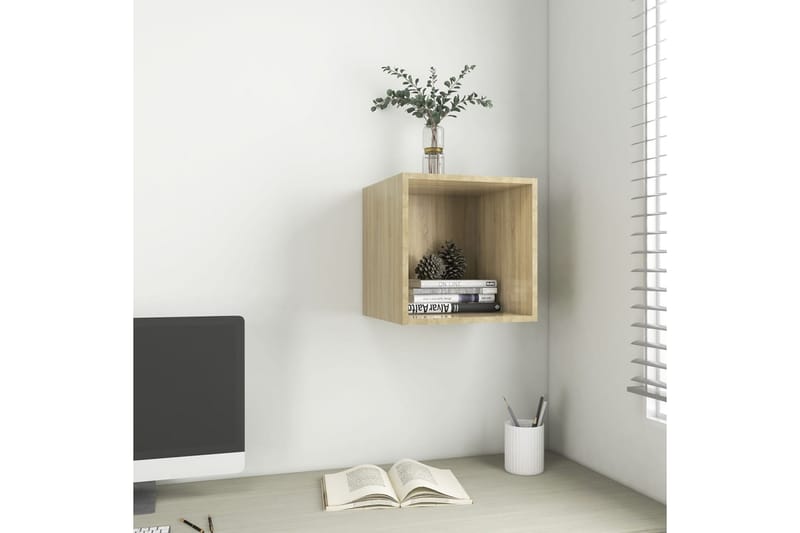 Väggskåp sonoma-ek 37x37x37 cm spånskiva - Brun - Förvaring - Köksförvaring - Kökshylla