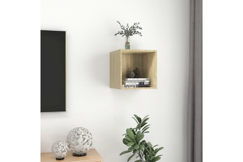 Väggskåp sonoma-ek 37x37x37 cm spånskiva - Brun - Förvaring - Köksförvaring - Kökshylla