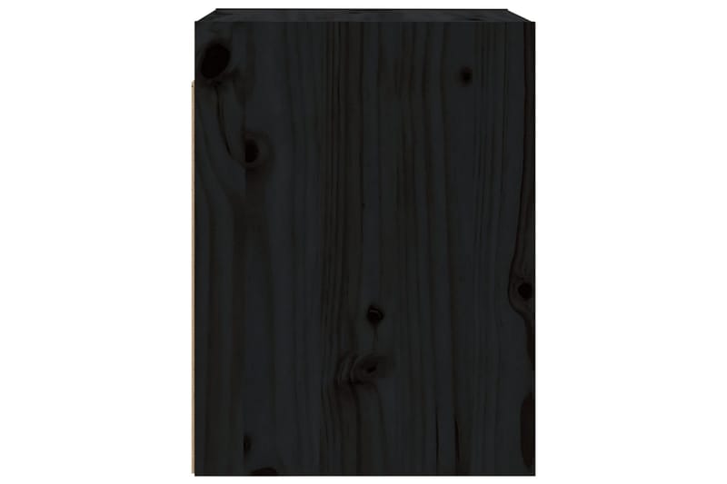Väggskåp svart 30x30x40 cm massiv furu - Svart - Förvaring - Köksförvaring - Kökshylla