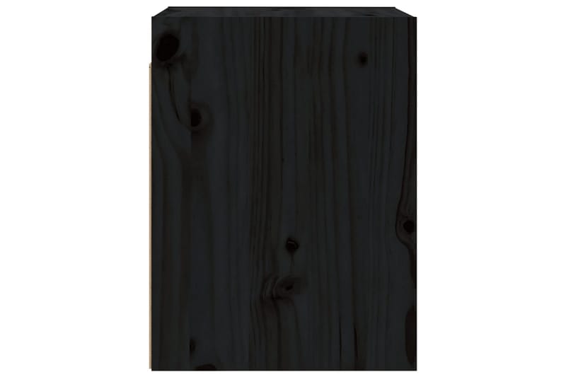 Väggskåp svart 30x30x40 cm massiv furu - Svart - Kökshylla - Vägghylla