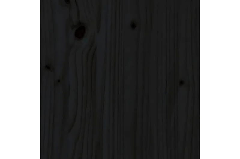 Väggskåp svart 30x30x80 cm massiv furu - Svart - Kökshylla - Vägghylla