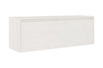 Väggskåp vit 100x30x35 cm massiv furu