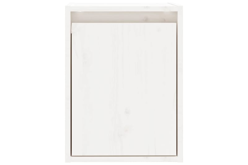 Väggskåp vit 30x30x40 cm massiv furu - Vit - Förvaring - Köksförvaring - Kökshylla
