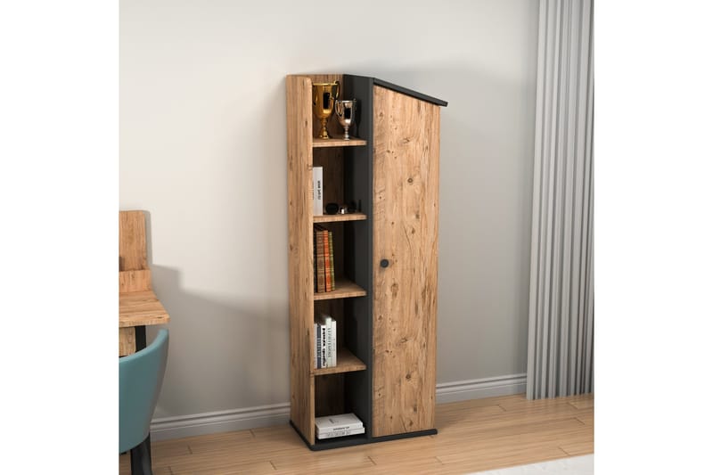 Valerin Bokhylla 60 cm - Brun/Antracit - Förvaring - Hyllor - Bokhylla