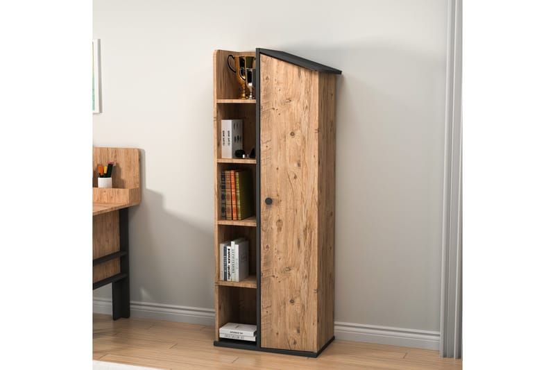 Valerin Bokhylla 60 cm - Brun/Antracit - Förvaring - Hyllor - Bokhylla