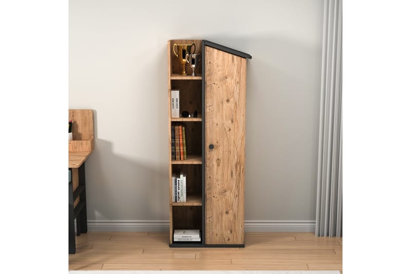 Valerin Bokhylla 60 cm - Brun/Antracit - Förvaring - Hyllor - Bokhylla