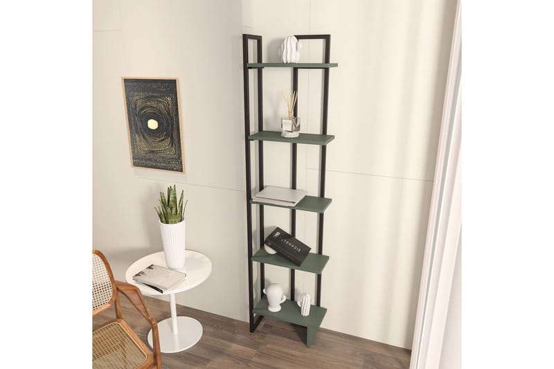 Veylar Bokhylla 36,4 cm - Svart/Grön - Förvaring - Hyllor - Bokhylla