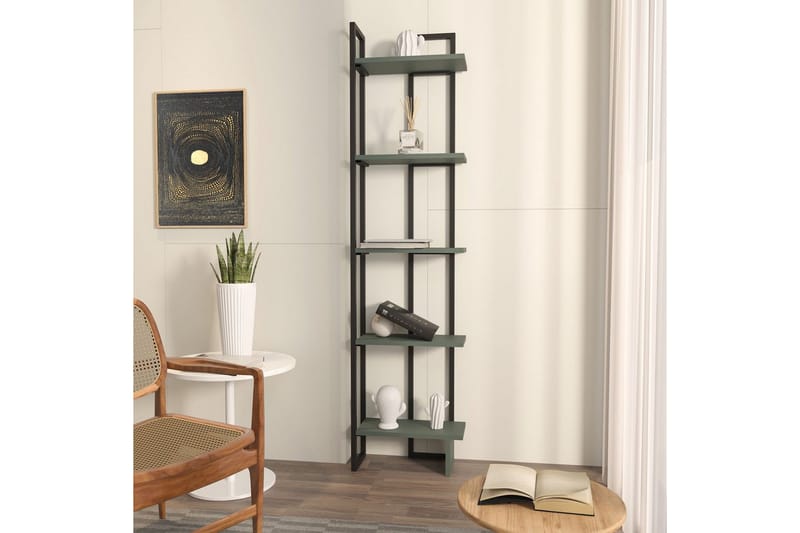 Veylar Bokhylla 36,4 cm - Svart/Grön - Förvaring - Hyllor - Bokhylla