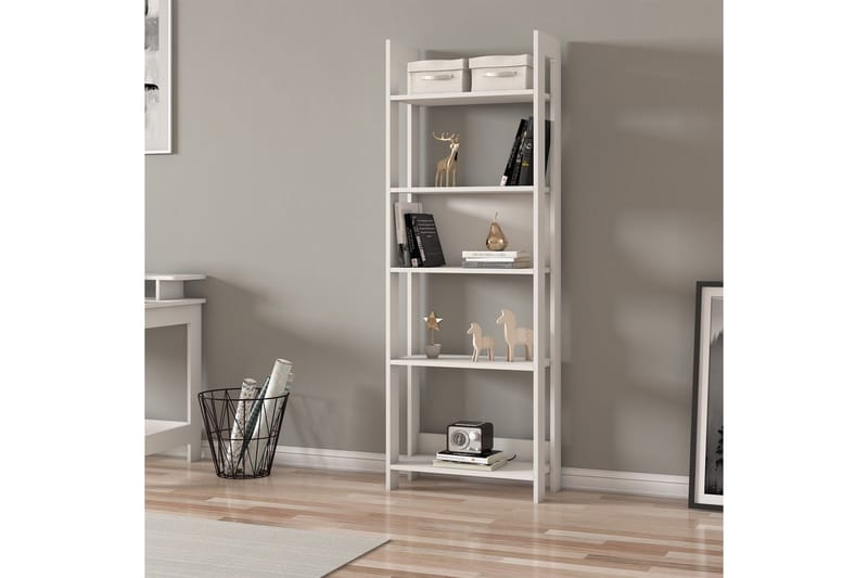 Voiture Bokhylla 64 cm i Målat Trä - Vit - Förvaring - Hyllor - Bokhylla