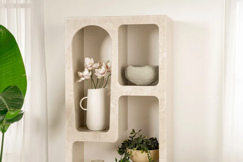 Wenus Bokhylla 60 cm - Travertine/Sandsten - Förvaring - Hyllor - Bokhylla