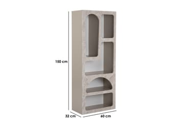 Wenus Bokhylla 60 cm - Travertine/Sandsten - Förvaring - Hyllor - Bokhylla