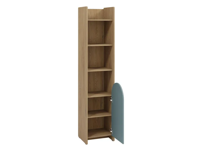 Zarek Bokhylla 44x198 cm - Brun och blå - Förvaring - Hyllor - Bokhylla