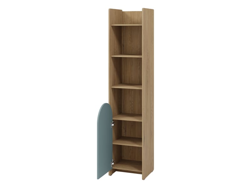 Zarek Bokhylla 44x198 cm - brun och blå - Förvaring - Hyllor - Bokhylla
